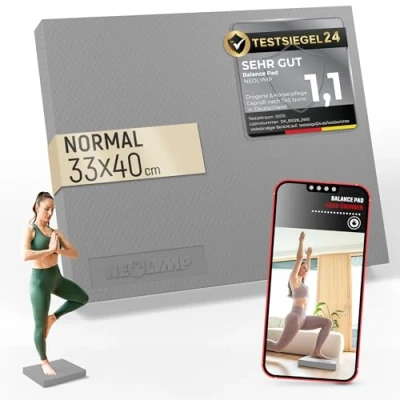 Abbildung von NEOLYMP Balance Pad Rutschfestes Gleichgewichtstrainer für Physio &amp; Reha Kissen Gelenkstärkend, Schweißfest, Elastisch Ideal Yoga, Gym Zuhause Board Training