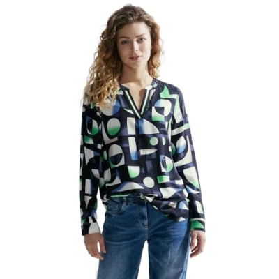 Abbildung von Cecil Print Bluse, Damen, Größe: XS, Blau