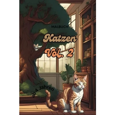 Abbildung von Malbuch Katzen Vol. 2 ab 4 Jahren: 2. Auflage jetzt auch für Fasermaler und Fineliner geeignet.