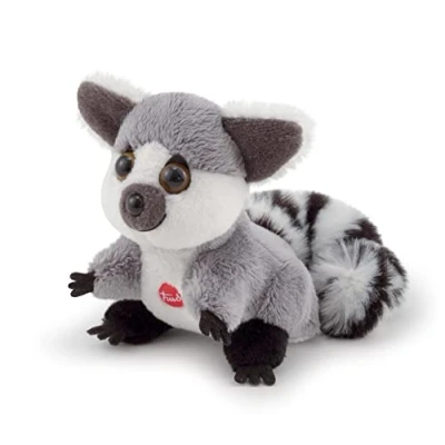 Abbildung von Trudi 51285 Sweet Collection Kleiner Lemur ca. 9 cm, Größe XXS, Stofftier mit weichen Materialien und liebevollen Details, Plüschtier buschigem Schwanz, waschbar, Kuscheltier für Kinder, Grau