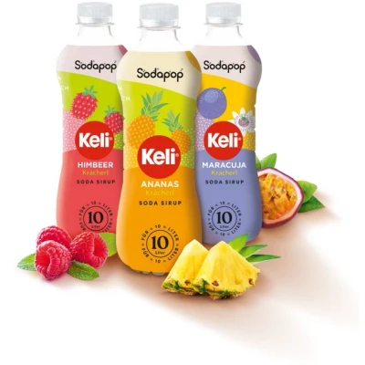Abbildung von SODAPOP Wassersprudler Flasche KELI Sirup 3er Set (je 1 Flasche)