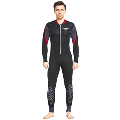 Abbildung von Cressi Men&#039;s Lui Man Monopiece Wetsuit 2.5mm Einteiliger Neoprenanzug Herren für alle Wassersportarten, Schwarz/Rot, XXXL/7