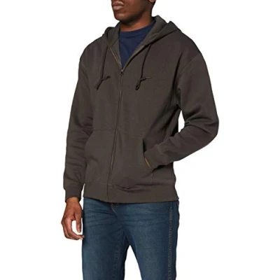 Abbildung von Fruit of the Loom Herren Zip Front Premium Kapuzenjacke, Grau (Grey), L