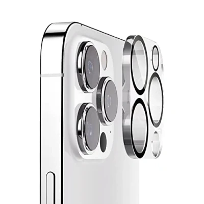 Abbildung von elago Hartglas+ Kameraobjektivschutz Kompatibel mit iPhone 14 Pro / Max 9H Oberflächenhärte, Anti Fingerabdruck, Splitterschutz, Kratzschutz, kristallklare Klarheit, Blasenfrei [2 Pack]