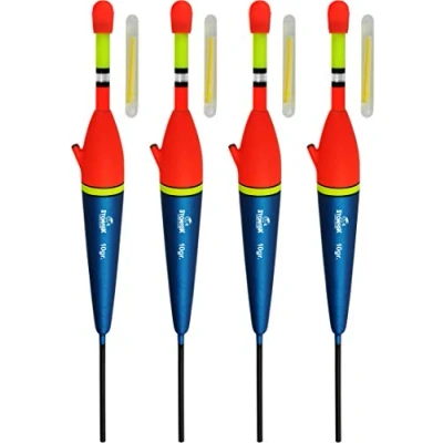 Abbildung von 4 Knicklicht Durchlaufposen (10 g) inkl. Knicklichter