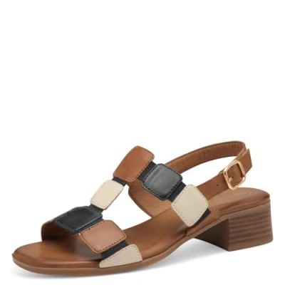 Abbildung von Tamaris Riemensandalette, Damen, Größe: 39, Navy comb Schuhe