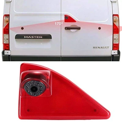 Abbildung von Dynavsal 1280 * 720 Pixel 1000TV Linien HD Objektiv Bremslicht Rückfahrkamera Transporter Wasserdicht Super Weitwinkel für Opel Vauxhall Movano ab 2010/Renault Master 2010/Nissan NV400 2010