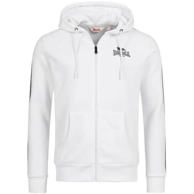 Abbildung von Lonsdale Herren Zip Hoodie Balnakeil, Farbe:White/Black, Größe:L