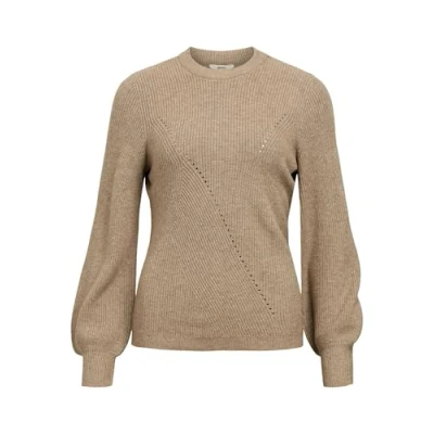 Abbildung von Object Objditte Strickpullover, Damen, Größe: XS, Desert taupe