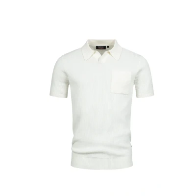 Abbildung von Indicode Jeans Inharlo Poloshirt, Herren, Größe: Medium, Offwhite