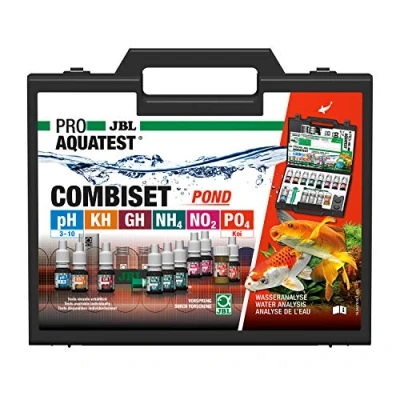 Abbildung von JBL Wassertest Koffer, mit 6 Tests und Zubehör, Für Koi Gartenteiche, PROAQUATEST COMBISET POND, 1 Stück (1er Pack)