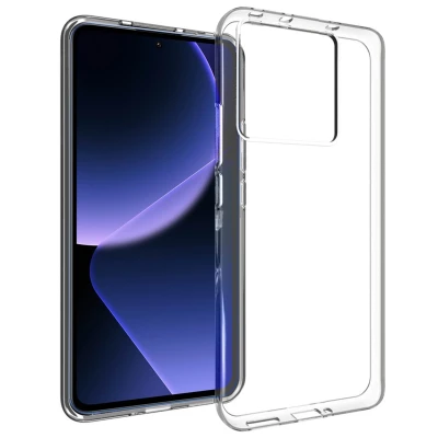 Abbildung von Xiaomi 13T Pro Hülle Silikon Accezz Soft Case/Backcover Handyhülle Transparent