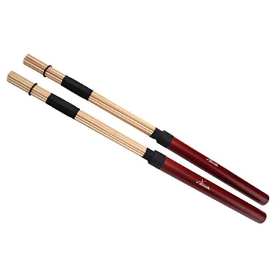 Abbildung von XDrum XR1 Floppy Sticks (Jazzbesen, Drumsticks, Rods, 19 Stäbe, Gummierter Griff, Länge 41cm)