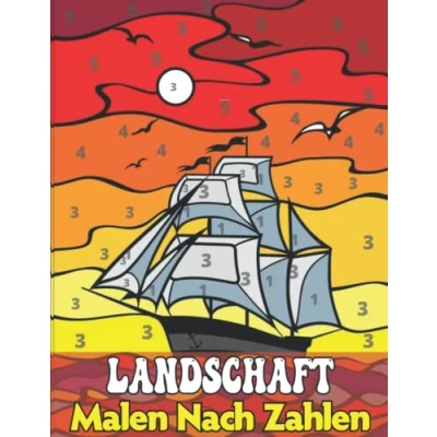 Abbildung von Landschaft Malen nach Zahlen für Erwachsene: Malbuch Erwachsene