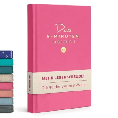 Abbildung von 6 Minuten Tagebuch für Erwachsene 2025 (Das Original) Dankbarkeitstagebuch, Wissenschaftlich Fundiertes Journal Buch Achtsamkeitstagebuch Mehr Resilienz &amp; Selbstliebe
