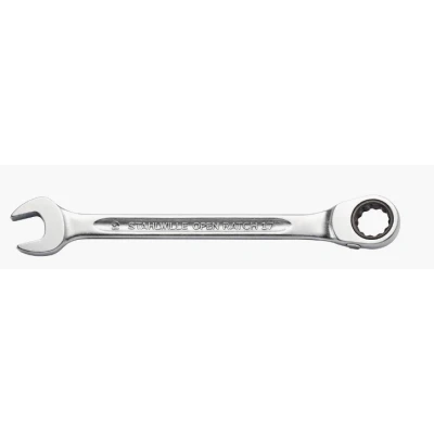 Abbildung von STAHLWILLE OPEN RATCH 41171313 Ratschen Ringgabelschlüssel 182mm 13