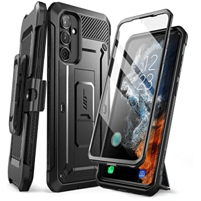 Abbildung von SUPCASE Unicorn Beetle Pro Schutzhülle für Samsung Galaxy A54, mit Ständer, integrierter Displayschutz, militärischer Schutz, 360 Rundumholster und Handyhülle A54 5G, Schwarz