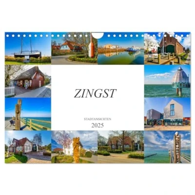 Abbildung von Zingst Stadtansichten (Wandkalender 2025 DIN A4 quer), CALVENDO Monatskalender