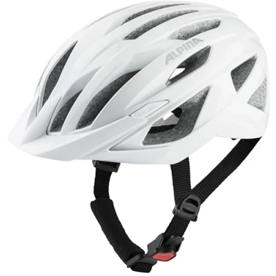 Abbildung von ALPINA Delft MIPS Sicherer, Leichter &amp; Individuell Anpassbarer Fahrradhelm für Erwachsene, optimaler Schutz durch MIPS, White matt, M (51 56 cm)