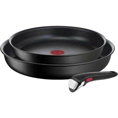 Abbildung von Tefal Pfannen Set &quot;Ingenio Unlimited&quot;, Aluminium, (Set, 3 tlg., Ingenio Unlimited Pfannenset, 2 teilig, 1 Griff), stapelbar, Antihaftversiegelung, Induktion, Made in France, kompakt