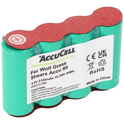 Abbildung von Akku passend für Wolf Rasenschere Accu 60, ACCU60, 4,8 Volt