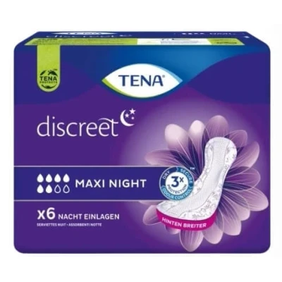 Abbildung von Tena Discreet Protect+ Maxi Night Einlagen