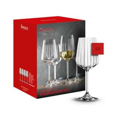 Abbildung von SPIEGELAU Weißweinglas &quot;LifeStyle&quot;, (Set, 4 tlg., Set bestehend aus Gläsern), 440 ml, teilig