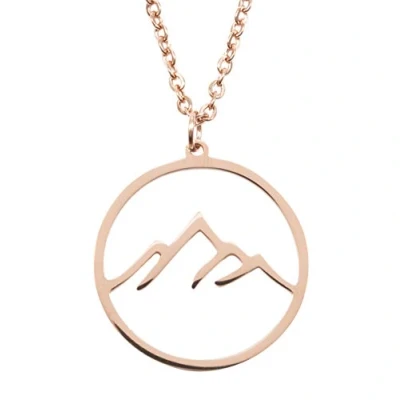 Abbildung von Hey Happiness Mountain Halskette Rose goldcoloured, Damen, Größe: 43, gold coloured