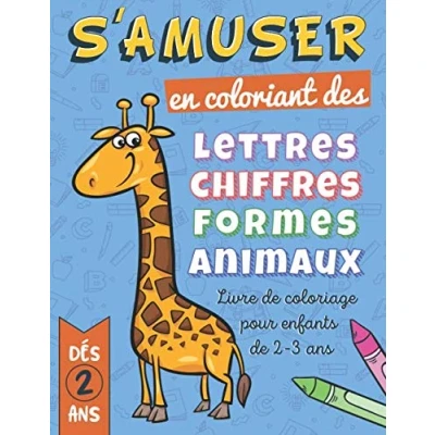 Abbildung von livre de coloriage enfant 2 3 ans: Apprendre les lettres et chiffres, animaux ans, pour ... Cahier ans !