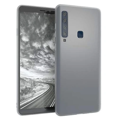 Abbildung von EAZY CASE Hülle kompatibel mit Samsung Galaxy A9 (2018) Schutzhülle Silikon, matt &amp; Ultra dünn, Slimcover, Handyhülle, Hülle/Soft Case, Silikonhülle, Backcover, Transparent