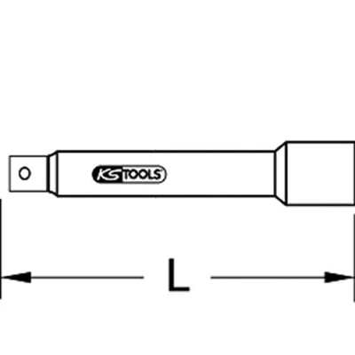 Abbildung von KS TOOLS 918.3897 Verlängerung, Steckschlüssel 10 (3/8&quot;)mm (Zoll) Chrom Vanadium Stahl