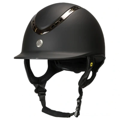 Abbildung von Back on Track Reithelm EQ3 Pardus Smooth Top Schwarz 53 55