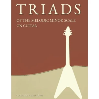 Abbildung von Triads of the Melodic Minor Scale on Guitar (Triads Guitar)
