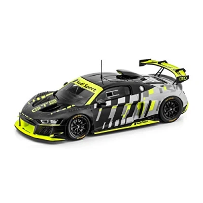 Abbildung von Audi 5022000231 Modellauto R8 LMS GT2 Modell 1:43 Miniatur, schwarz/gelb