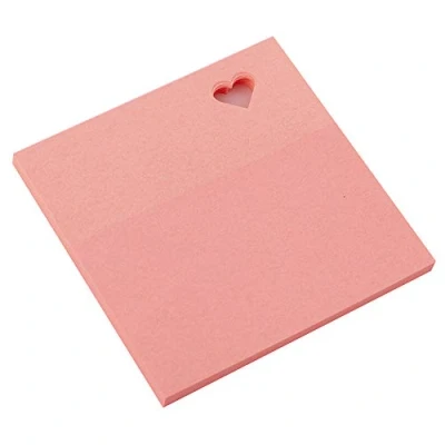 Abbildung von Smart by Leviatan 110536 Notizzettel klebend Sticky Notes selbstklebend Haftnotizen 75x75mm 50 Blatt Herz