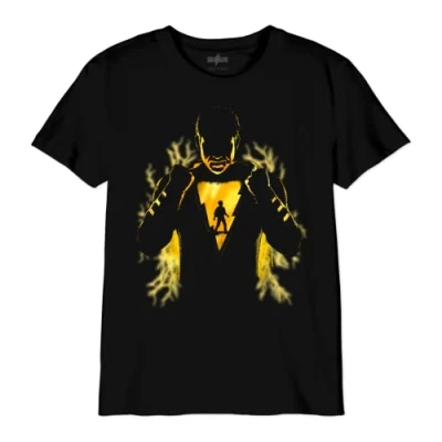 Abbildung von dc comics Jungen Boshazmts001 T Shirt, Schwarz, 8 Jahre
