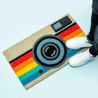 Abbildung von Retro Kamera Fußmatte