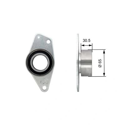 Abbildung von GATES FleetRunner Micro V Stretch Fit T42091 Umlenk /Führungsrolle, Zahnriemen RENAULT: Kangoo I, MASTER 2 Bus, CLIO