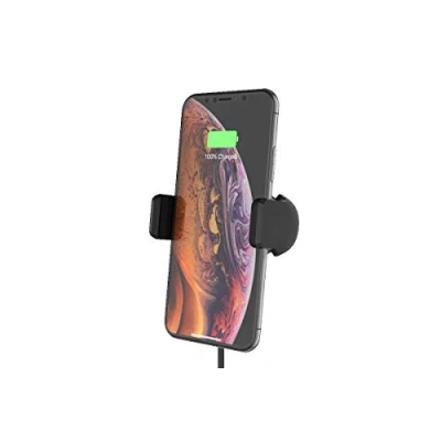 Abbildung von Belkin drahtloses Boost Up 10 W Kfz Ladegerät mit Lüftungshalterung für iPhone 11, 11 Pro/Pro Max, XS, XS XR, X, SE, 8, 8+, Samsung Galaxy S20, S20+, S20 Ultra, S10, S10+, S10e und andere Geräte