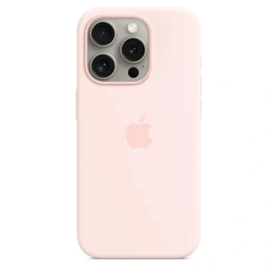 Abbildung von Apple iPhone 15 Pro Backcover mit MagSafe Hellrosa