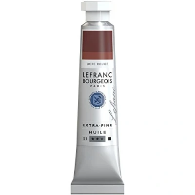 Abbildung von Lefranc Bourgeois 405007 extra feine Ölfarbe in Künstlerqualität aus hochwertigen Pigmenten, lebendige Farben, hohe Lichtechtheit, 20ml Tube Rotocker