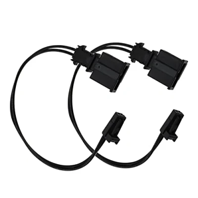 Abbildung von eMagTech 2 Stück Pin Innenbeleuchtung Kabelbaum Stecker Auto Komponenten 16.5cm 0,5 mm² Kabel 3B0972702 3B0972712