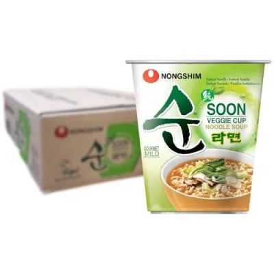 Abbildung von NONGSHIM Instant Cup Nudeln Suppe Soon Veggie Multipack (12 X 67 GR)