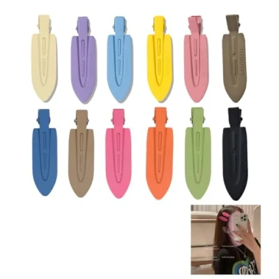 Abbildung von 12 Stücke Makaron farbe nahtlose haarspange make haarschmuck styling friseurbedarf haar zubehör hair pin curl clips