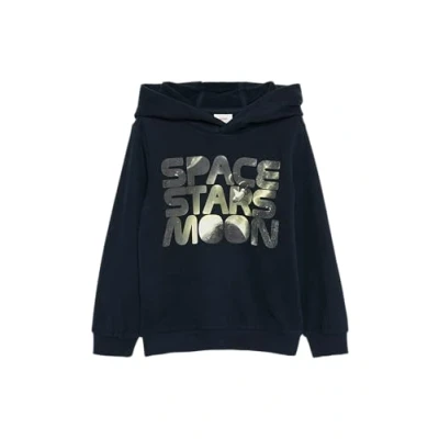 Abbildung von s.Oliver MIT Frontprint Kapuzenpullover für Kinder, Größe: 92/98, Navy