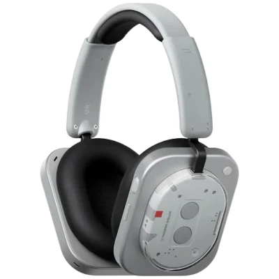 Abbildung von Nothing Headphone (1) Kabellose Over Ear Kopfhörer mit ANC, bis zu 80h Akkulaufzeit, Hi Res, Raumklang, wasserfest Weiß