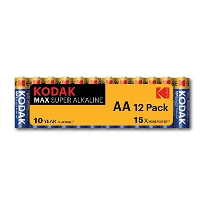 Abbildung von Kodak Max Alkaline Batterien AA (12 Stück)