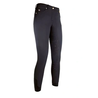 Abbildung von Lauria Garrelli Reithose Basic Silikon Besatz Schwarz 20