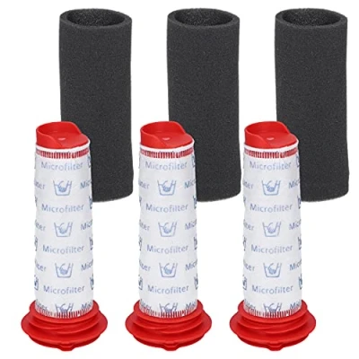 Abbildung von McFilter 3x Filterset geeignet für Bosch Staubsauger Athlet 25.2v, Zoo&#039;o BCH6ZOOO Pro Animal BCH6L2560, BCH6L2561 Ersatz Zentralfilter 00754176 + Filterschaum 00754175, waschbar