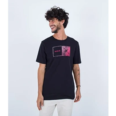 Abbildung von Hurley Herren Evd Halfer Gradient S/S Tshirt, schwarz, M
